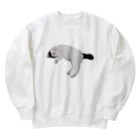 クリスタの尻尾が短い保護猫 たぬちゃん Heavyweight Crew Neck Sweatshirt