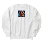 noiSutoaの笑顔が魅力的な美少女 Heavyweight Crew Neck Sweatshirt