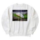 ぷりぷり飯店ヌーイーのイカしてるイカ握り寿司ぐーっず Heavyweight Crew Neck Sweatshirt