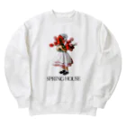 SPRING HOUSEのブーケと女の子 Heavyweight Crew Neck Sweatshirt