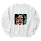 ETOWA_TOWAの心が震えた 感情 Heavyweight Crew Neck Sweatshirt