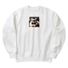 ai-AIの猫教授 Heavyweight Crew Neck Sweatshirt