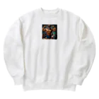 miyamon13の犬　筋肉マッチョ　 Heavyweight Crew Neck Sweatshirt