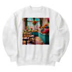 HOSHI-TANEKO🌠の🌺華やかな・カフェ☕✨ Heavyweight Crew Neck Sweatshirt