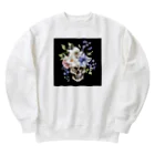 なかはらみくの骸骨と花束 Heavyweight Crew Neck Sweatshirt