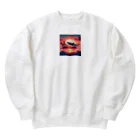 ココナッツアイランド©️のジンベイザメ Heavyweight Crew Neck Sweatshirt