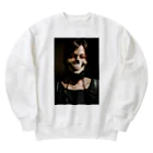 キャンパーの女性のガイコツ Heavyweight Crew Neck Sweatshirt