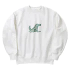 waniwanipanikuの身体をおこしたワニ Heavyweight Crew Neck Sweatshirt