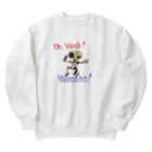 せつらデザイングッズの熱唱ロボ Heavyweight Crew Neck Sweatshirt