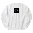 売る者のリラックス猫ちゃん Heavyweight Crew Neck Sweatshirt