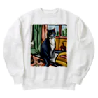 Ppit8の行ってらっしゃいませ！お留守番はお任せあれ！ Heavyweight Crew Neck Sweatshirt