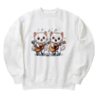 チェリモヤのねこコーラス 12 Heavyweight Crew Neck Sweatshirt