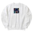 おゆまるるのクリスタルの力を宿す神秘の戦士 Heavyweight Crew Neck Sweatshirt