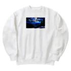 zakki-Rの山の夜景 Heavyweight Crew Neck Sweatshirt