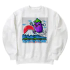 レトロの世界を旅するナスビー Heavyweight Crew Neck Sweatshirt