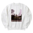 nightwalkerの冬のモンマルトルの丘 Heavyweight Crew Neck Sweatshirt