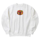 noiSutoaの異なる色と形の美しいフルーツがたっぷり詰まった盛り合わせ Heavyweight Crew Neck Sweatshirt