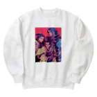 AQUAMETAVERSEの3人の戦国武将3019 Heavyweight Crew Neck Sweatshirt