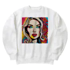 8890のポップアート Heavyweight Crew Neck Sweatshirt