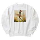 ゆめのかすずめの光の中で踊る Heavyweight Crew Neck Sweatshirt