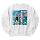 ねむねこのお店の猫耳少女00022 Heavyweight Crew Neck Sweatshirt