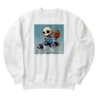 Oz techのスカルフープ：ゴーストプレイヤーのダンクショット Heavyweight Crew Neck Sweatshirt