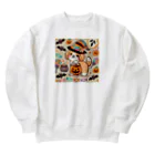 あとりえmignonのハロウィンドッグ Heavyweight Crew Neck Sweatshirt