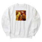 🍩tarojiro(たろじろ) shop🍩の捕らわれの土ロボット模様 Heavyweight Crew Neck Sweatshirt