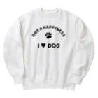 onehappinessのI LOVE DOG　ONEHAPPINESS ヘビーウェイトスウェット