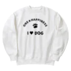 onehappinessのI LOVE DOG　ONEHAPPINESS Heavyweight Crew Neck Sweatshirt