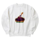 ベクのアイテム屋の空見上げるサカナたち Heavyweight Crew Neck Sweatshirt