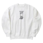 ぽんぽこファームのギロチン台からツイートをするいぬ Heavyweight Crew Neck Sweatshirt