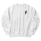 Lily bird（リリーバード）のジャンボセキセイインコ ロゴ入り② Heavyweight Crew Neck Sweatshirt