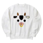 フォーヴァの干支アップ-丑-animal up-アニマルアップ- Heavyweight Crew Neck Sweatshirt