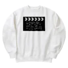 なでしこ@デザインの映画撮影 カチンコ Heavyweight Crew Neck Sweatshirt