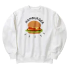 ぷるんぷるんストアのハンバーガーと言いつつチーズバーガー Heavyweight Crew Neck Sweatshirt