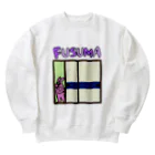 fusumerのうさぎとふすま（紺帯） Heavyweight Crew Neck Sweatshirt