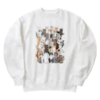 はるさめ商店の猫ネットワークA Heavyweight Crew Neck Sweatshirt