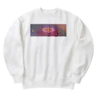 NAZONAZO-Storeのレトロ・ユニバースIIグラス（全面）1 Heavyweight Crew Neck Sweatshirt