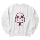 Ri0のいたずらおばけちゃん(ぴんく) Heavyweight Crew Neck Sweatshirt