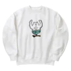 けちゃっぷごはんのお店のねこマッチョライス Heavyweight Crew Neck Sweatshirt