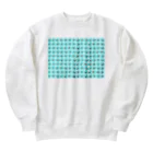 LalaHangeulのかなだらまばさ　~伝統ハングル~ 水色 Heavyweight Crew Neck Sweatshirt