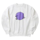 Misato Ugai illustration shopのInuuu - fluffy dog Heavyweight Crew Neck Sweatshirt