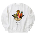 脂身通信Ｚのカレー（肉なし） Heavyweight Crew Neck Sweatshirt