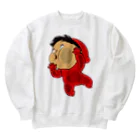 Yukiの黄色いヤツのひっつきあーカラー Heavyweight Crew Neck Sweatshirt