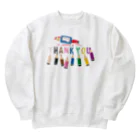 イラスト MONYAAT のちびた色鉛筆*A Heavyweight Crew Neck Sweatshirt