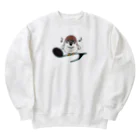 イラスト MONYAAT のスズメがちゅん A_M Heavyweight Crew Neck Sweatshirt