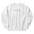 伊達の国からの≒mubu エモでアンニュイシンプルロゴ Heavyweight Crew Neck Sweatshirt