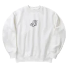 chocochachaのワニ（黒） Heavyweight Crew Neck Sweatshirt