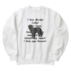 onehappinessのボーダーコリー Heavyweight Crew Neck Sweatshirt